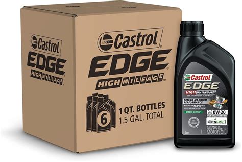 Buy Castrol Edge High Mileage 0w 20 Advanced Full Synthetic Motor Oil
