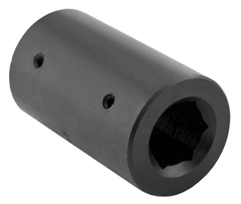 High Strength Hex Shaft Coupler C1018 Steel Hex Couplers