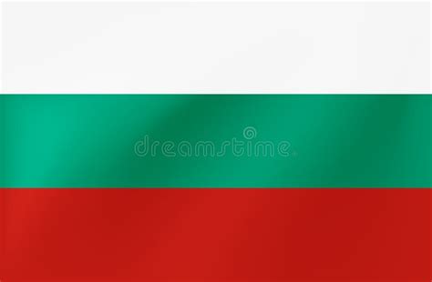 Bandera Nacional Del Vector De Bulgaria Ejemplo Hermoso Textura