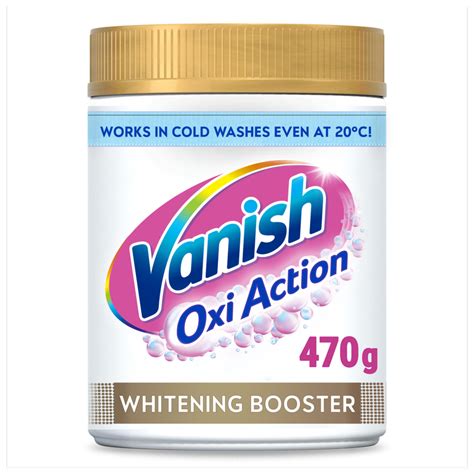Vanish Gold Oxi Action Stain Remover Powder Whites 470g Home