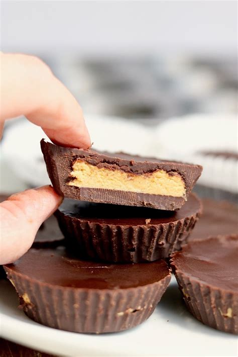 Healthy Vegan Peanut Butter Cups The Cheeky Chickpea