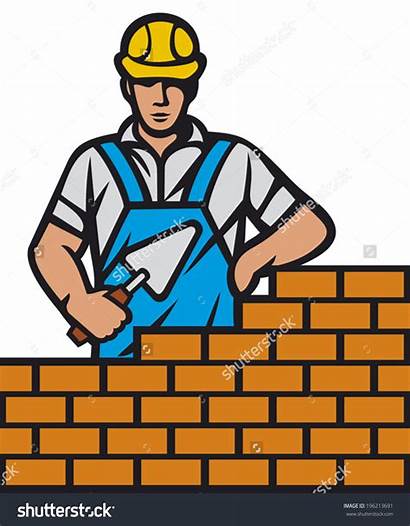 Brick Mason Trowel Bricklayer Worker Construction Clipart