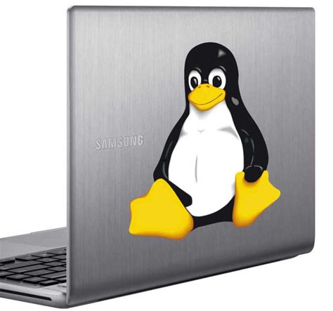 Autocolant Laptop Tux Linux Penguin Tenstickers