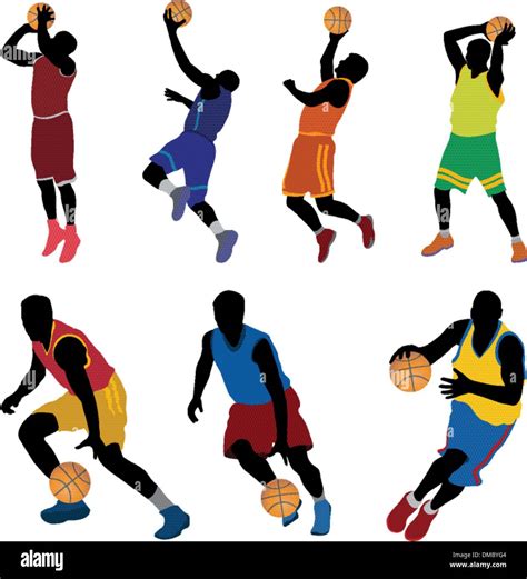 Basketball Players Stock Vector Image And Art Alamy