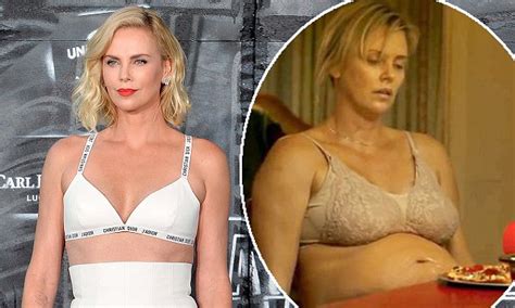 charlize theron says 50lb tully weight gain isn t a big deal daily mail online
