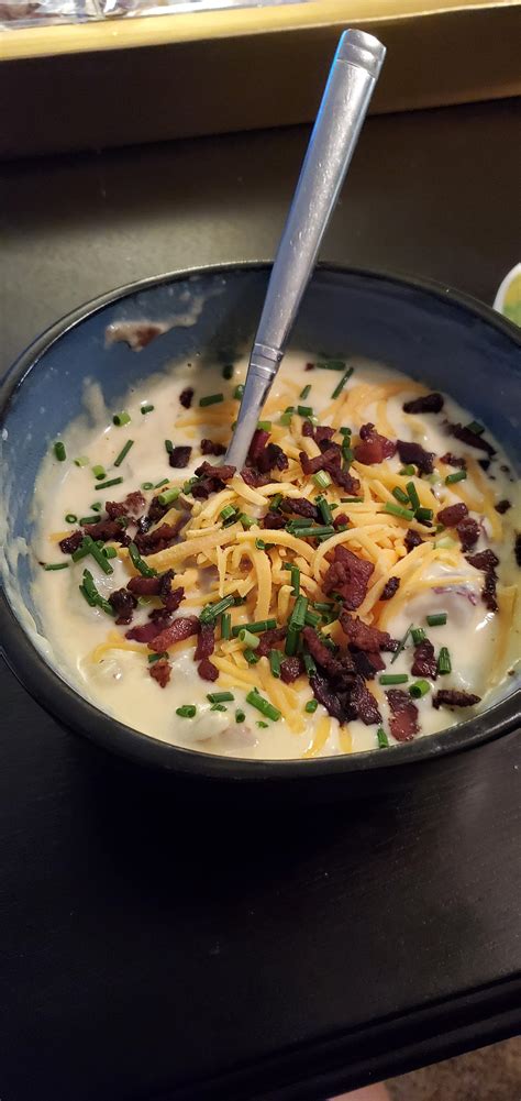 Maybe you would like to learn more about one of these? Homemade potato soup with applewood smoked bacon and ...