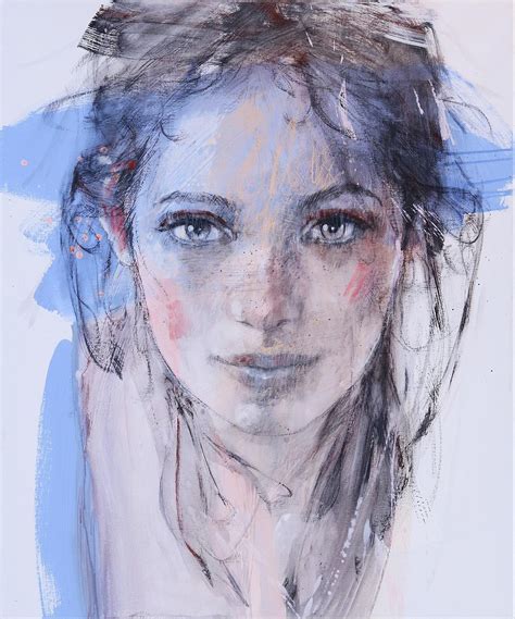 Absolute Art Gallery Christine Comyn Watercolor Portrait Painting