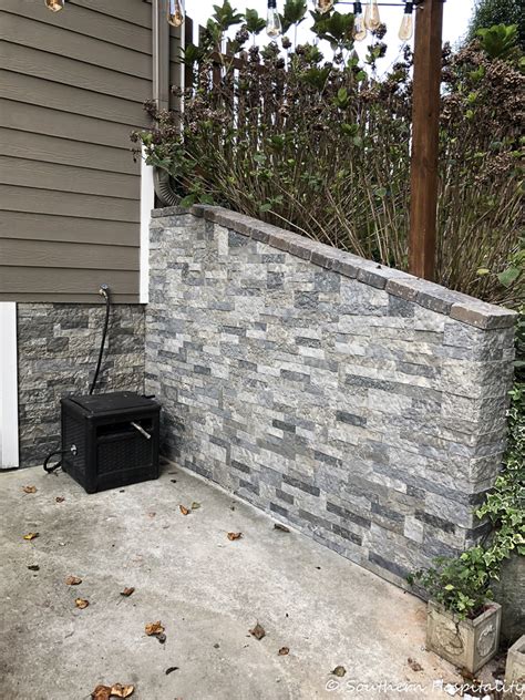 Airstone Faux Stones On Concrete Wall Install Southern Hospitality