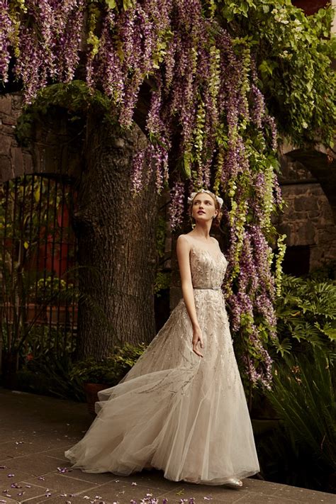 Like traditional wedding cakes, these stripped down wedding lace wedding dresses for every bridal look no matter your wedding day style or theme, there is a lace wedding. B H L D N Wedding Dresses Spring 2015: The Painted Garden