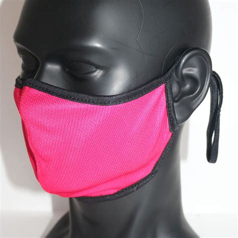 Pink Face Mask Hot Pink Face Cover With Inside Pocket Etsy