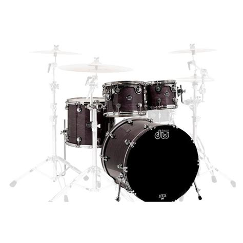 Dw Drums Performance Series 22 4 Piece Shell Pack Ebony Stain