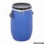 Plastic Drum 60L Oil Storage Bulk Barrel Open Top Container Water Keg 