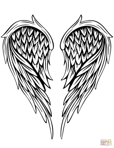 Printable Angel Wings Template Printable Word Searches