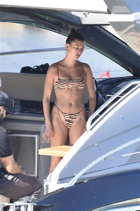 Hailey Bieber In Bikini At A Yacht In Italy 06232020 Hawtcelebs