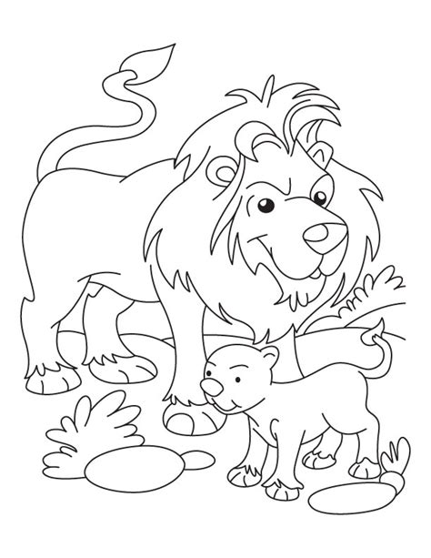 Lion Cub Coloring Pages Coloring Home