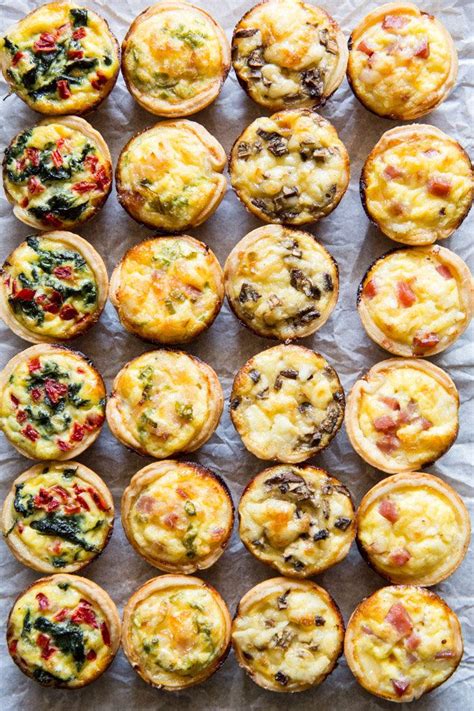 The outstanding presentation of this appetizer will make people think you spent more time on it than. Mini Quiche 4 Ways | Recipe | Mini quiche recipes, Quiche ...