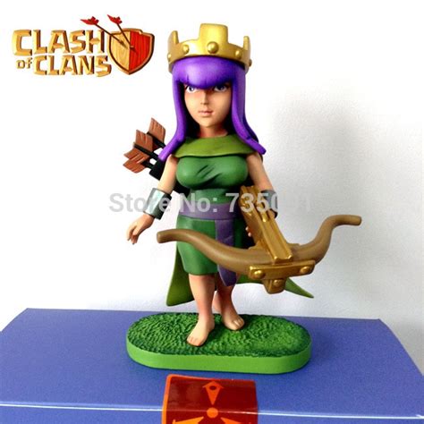 Hot Coc Clash Of Clans Archer Queen Barbarian King Figure Collectible