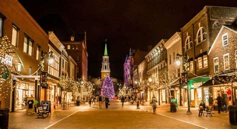 Christmas In Burlington Vermont Featuring Church Street Wandering And