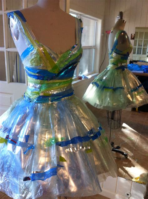 Plastic Bag Ballerina Dress Recycled Dress Recycled Fashion