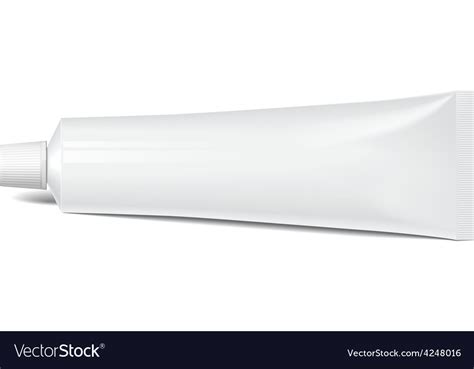Realistic Tube For Cosmetics Tooth Paste Vector Image