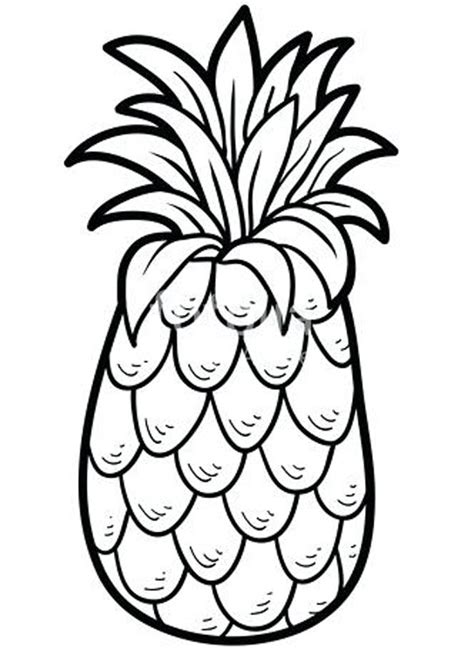 Coloring Pages Pineapple Coloring Page For Kids