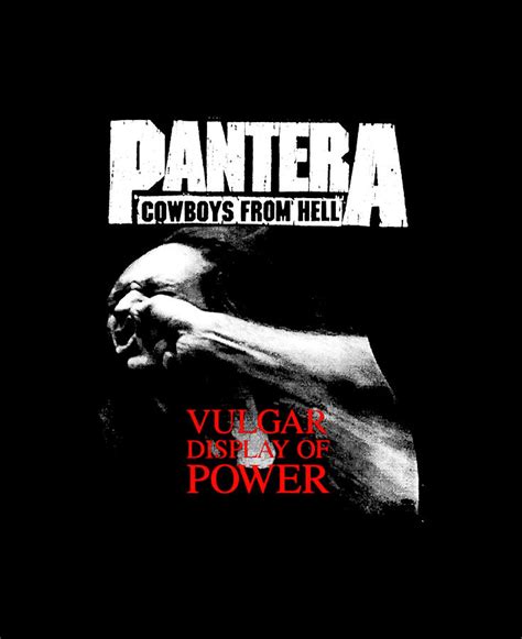Pantera Official Vulgar Display Of Power Digital Art By Atsushi