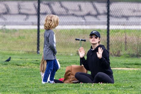 olivia wilde enjoys some fun time with her kids at a local park in los 