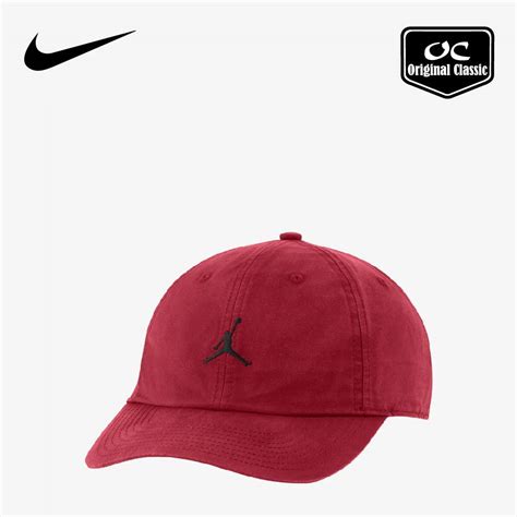 Nike Jordan Jumpman Heritage86 Washed Cap Gym Red Black