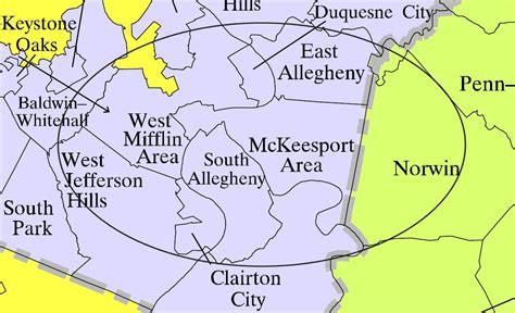 Allegheny County School Districts Map Maping Resources