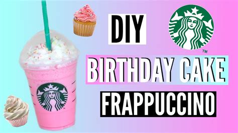 Diy Starbucks Birthday Cake Frappuccino Youtube