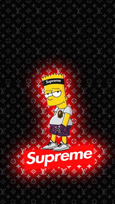 Supreme Bart Wallpapers Top Free Supreme Bart Backgrounds Wallpaperaccess