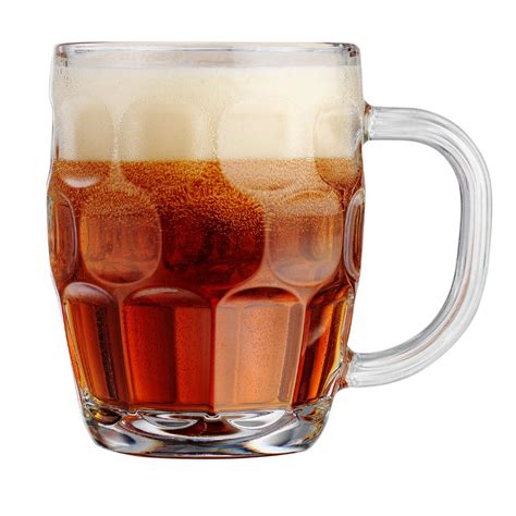 Home Essentials Beer Dimpled Mugs 20oz Happy Hour Thick Durable Clear 4 Set Ebay