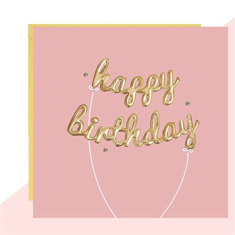 Happy Birthday Balloons Card By Lottie Simpson