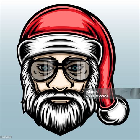 Hipster Santa Claus Stock Illustration Download Image Now Abstract