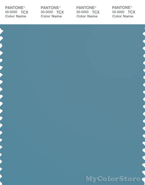 Pantone Smart 17 4320 Tcx Color Swatch Card Pantone Dull Blue