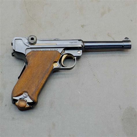 Luger 45acp 1907 Classic Grip Safety Rust Blue Hand Finished Lugerman