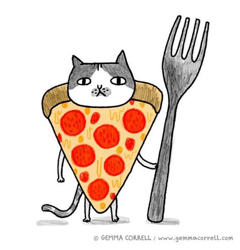 Pizza Cat Ny Icons Series Pizza Cat Pizza Art Cat Illustration