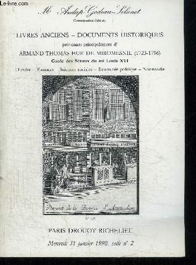 Catalogue De Vente Aux Encheres Livres Anciens Documents