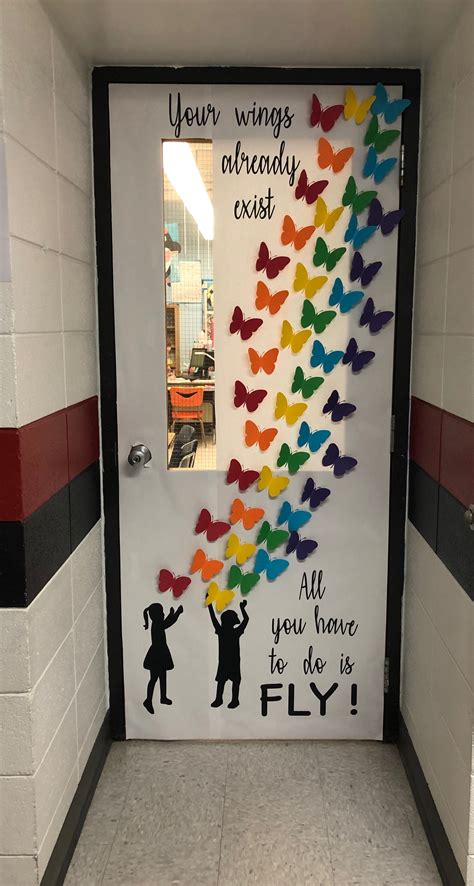 • engage students in lectures thus boosting confidence. All you have to do is fly! Classroom door idea. | Diy ...