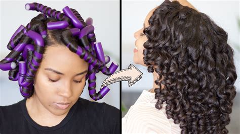 How To Flexi Rod Set Easy Method For Beginners Natural Hair Care Youtube