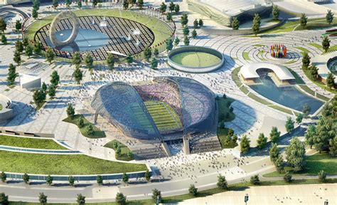 New Architecture Design City Olympic Stadium 2014 Sochi Russia