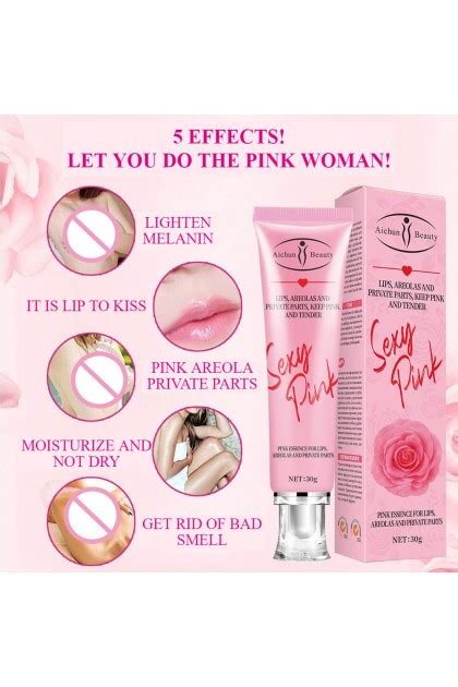 【100 original】aichun beauty sexy pink gel nenhong essence lightening melanin for lips areolas