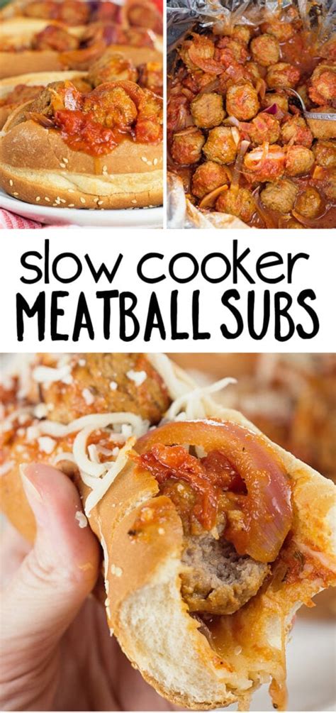 Easy Crockpot Meatball Sub Recipe Scattered Thoughts Of A Crafty Mom