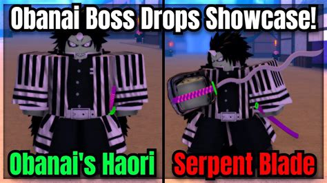 Obanai Boss Drops Showcase Obanais Haori Serpent Blade Showcase