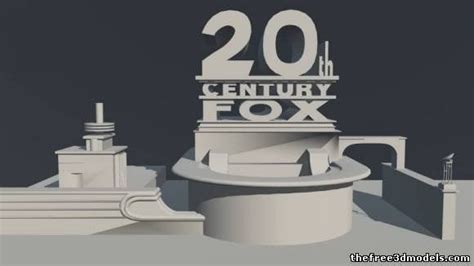 20th Century Fox Logo 3d Print Model Mtl Cgtrader