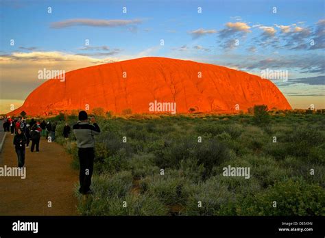 Ayers Rock Or Uluru As The Aboriginal´s Call It Is The Second Stock