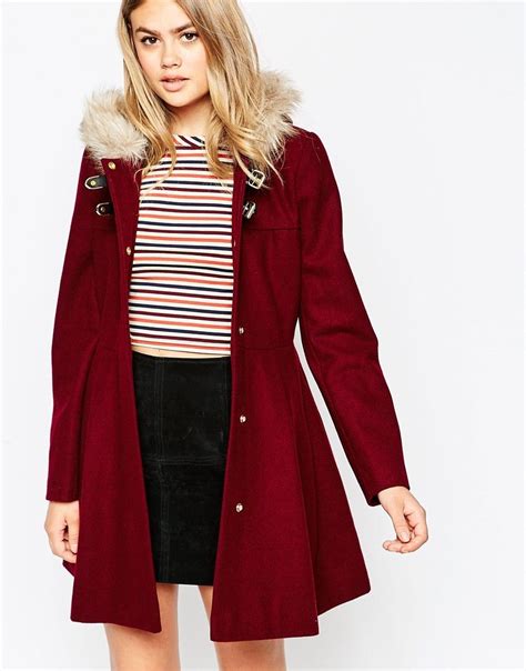Manteau cuir noir long manteau femme hiver long capuche long manteau home manteau long moumoute manteau costume long manteau. ASOS - Manteau coupe patineuse avec capuche en - Asos ...