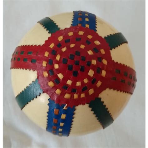 Made by kay, adapted from a dot cannon design. Decorated Ostrich Egg | Chairish