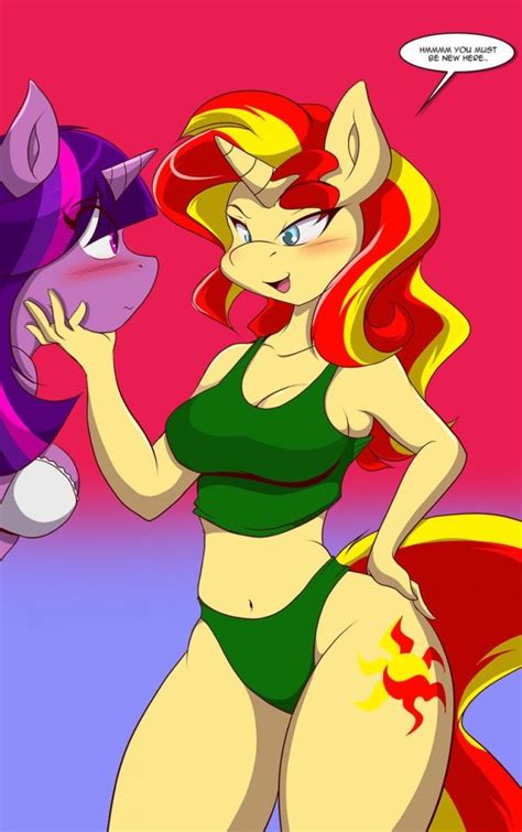 Sunset Shimmer Pinup Quality Clop Collection Anthro My Babe