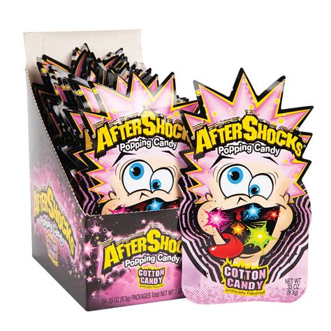 Aftershocks Popping Candy Cotton Candy Minis 033 Oz Nassau Candy